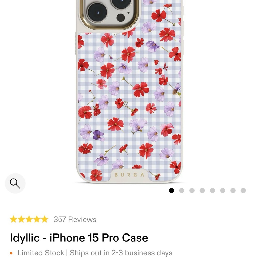 iPhone 15 Pro Burga Elite Case - Idyllic